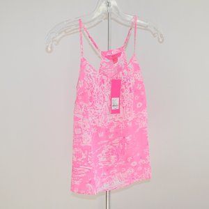 Lilly Pulitzer Racer Back Dusk Top Pink Sorbet NWT